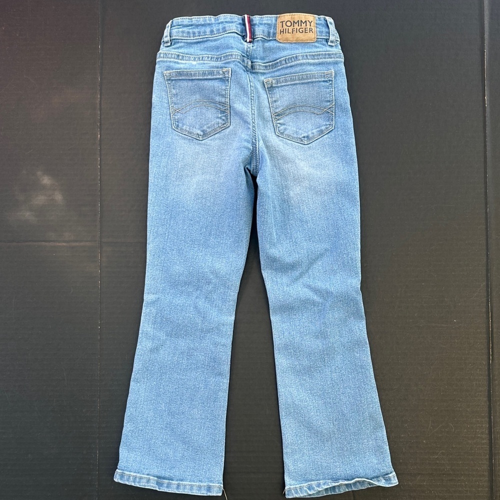 Tommy Hilfiger MID RISE FLARE Denim Blue Jeans SZ 7 - Picture 7 of 8
